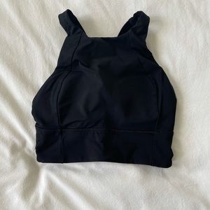 Lululemon high neck long line free to be serene sports bra